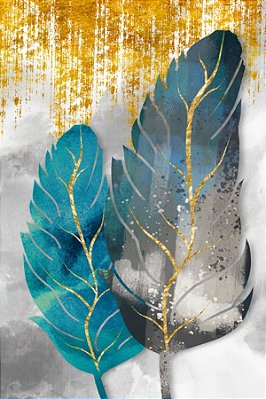 Quadro Decorativo Penas 3541
