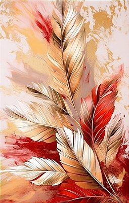 Quadro Decorativo Penas 3550