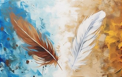 Quadro Decorativo Penas 3556