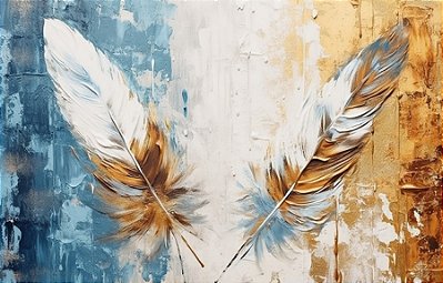 Quadro Decorativo Penas 3558