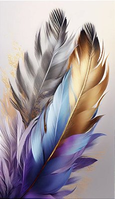Quadro Decorativo Penas 3565