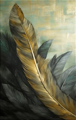 Quadro Decorativo Penas 3622
