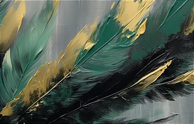 Quadro Decorativo Penas 3628