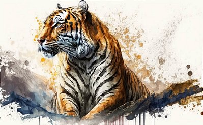 Quadro Decorativo Tigres 4074