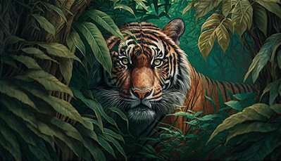 Quadro Decorativo Tigres 4075