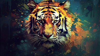 Quadro Decorativo Tigres 4083