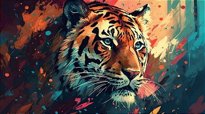 Quadro Decorativo Tigres 4084