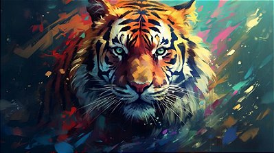 Quadro Decorativo Tigres 4085
