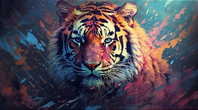 Quadro Decorativo Tigres 4086