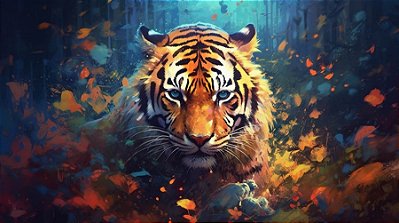 Quadro Decorativo Tigres 4087