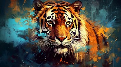 Quadro Decorativo Tigres 4089