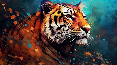 Quadro Decorativo Tigres 4091