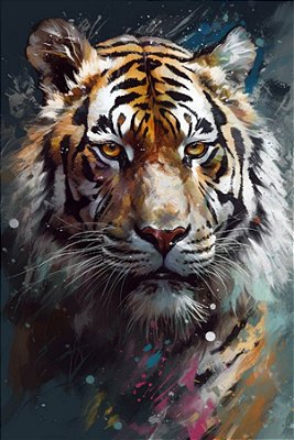 Quadro Decorativo Tigres 4097