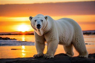 Quadro Decorativo Urso Polar 4112