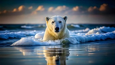 Quadro Decorativo Urso Polar 4119