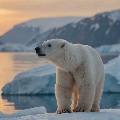 Quadro Decorativo Urso Polar 4128