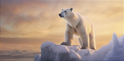 Quadro Decorativo Urso Polar 4129