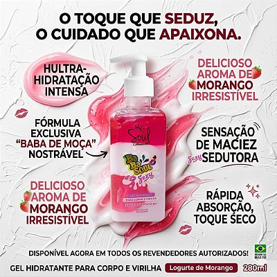 Gel Hidratante Corporal Iogurte de Morango 280ml
