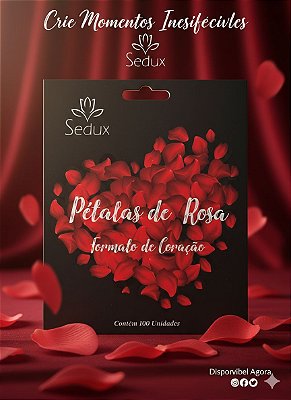 Pétalas de Rosa Coração 100 Unidades Sedux