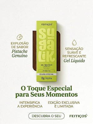 Sugalik Gel Líquido Beijável Pistache 15g