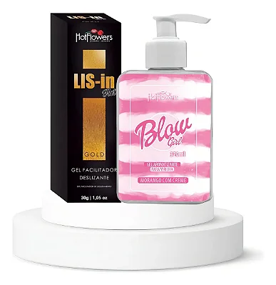 Kit Blow Girl Morango com creme + Lis in Gold