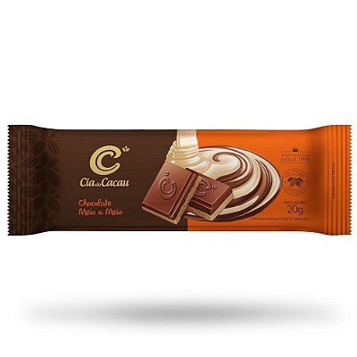 BARRINHA CIA CHOCOLATE MEIO/MEIO 20g