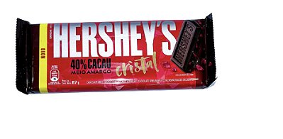 HERSHEY`S  40%CACAU MEIO AMARGO CRISTAL 87G