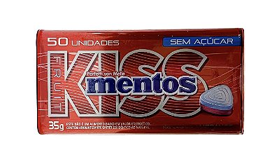 MENTOS KISS FRUIT SABOR  MORANGO