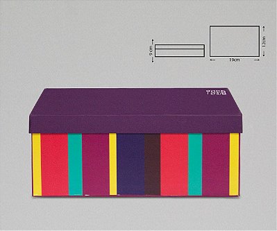 CAIXA PAPER BOX RETANGULAR 16X16X6CM