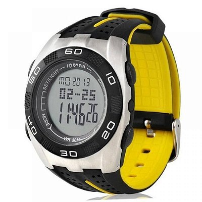 Relógio Smart Masculino Spovan Digital Blade-V - Preto e Amarelo