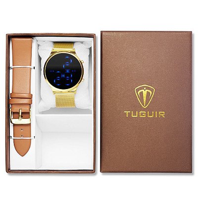 Relógio Feminino Tuguir Digital TG102 - Dourado