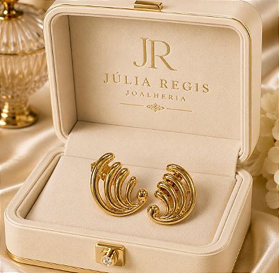 Brinco Diva Banhado a Ouro 18k