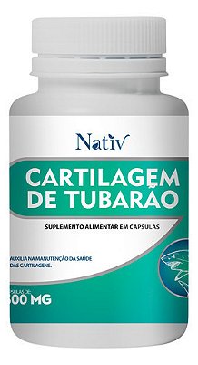 Cartilagem Tubarão Nativ 500mg 120cap Suplemento Nutricional