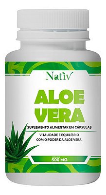 Aloe Vera Nativ 500mg 60 Cápsula - Energia E Vitalidade