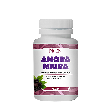 Amora Miura Nativ 500mg - 120 Cápsula - Equilíbrio Hormonal