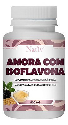 Amora + Isoflavona Nativ500mg 120cáp- Alivío Tpm E Menopausa