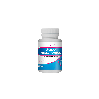 Ácido Hialurônico 500mg Hidratação, Saúde Articular 120 Cáp