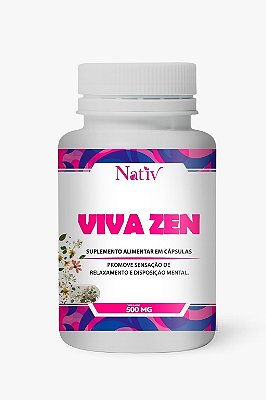 Viva Zen - Nativ -  500mg - 60 Capsulas