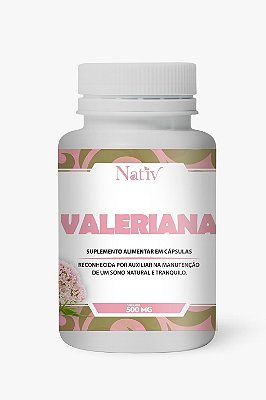 Valeriana - Nativ -  500mg - 60 Cápsulas