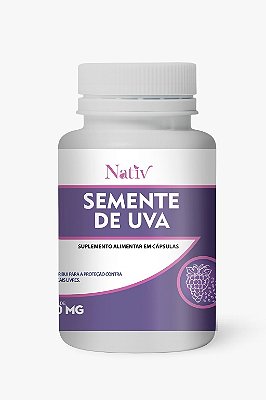 Semente de Uva - Nativ - 500mg - 60 Cápsulas