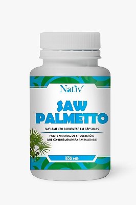 Saw Palmetto - Nativ - 500mg - 60 Cápsulas