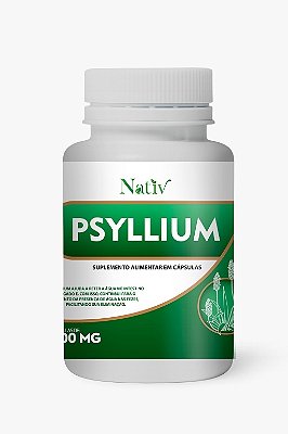 Psyllium - Nativ - 500mg - 60 Cápsulas