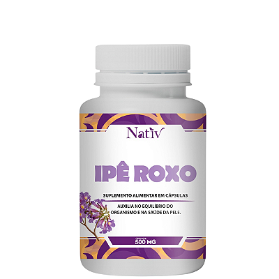 Ipê Roxo - Nativ - 500mg -  120 Capsulas