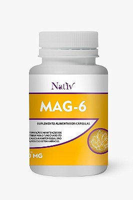 MAG-6 - Nativ - 500mg - 60 Cápsulas