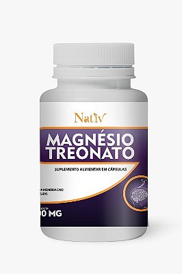 Magnésio Treonato - Nativ - 500mg  - 60 Cápsulas