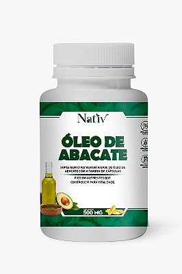 Óleo de Abacate - Nativ - 500mg - 60 Cápsulas