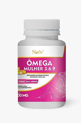Ômega Mulher 3.6.9 - Nativ - 1000mg - 60 Cápsulas