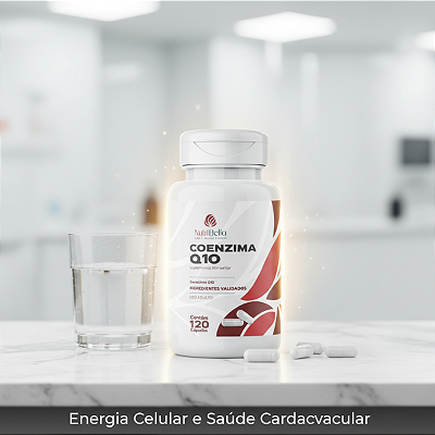 Coenzima Q10 500 mg — 120 cápsulas | Suplemento Energético e Antioxidante