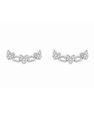 Ear Cuff Corações
