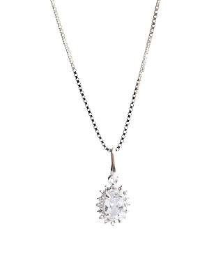 Colar Navete Cristal